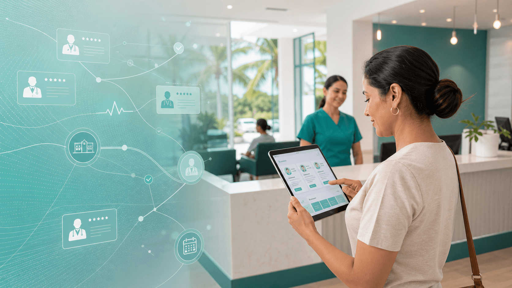 Provider directory of local clinics and independent practitioners